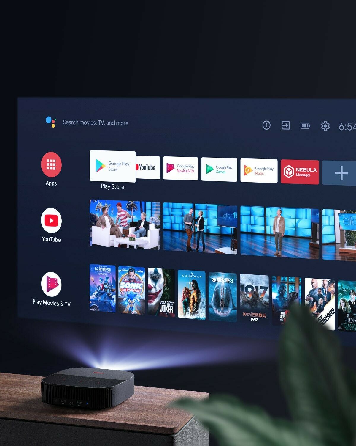 Nebula Vega Android TV 9.0 Smart Projector-Black