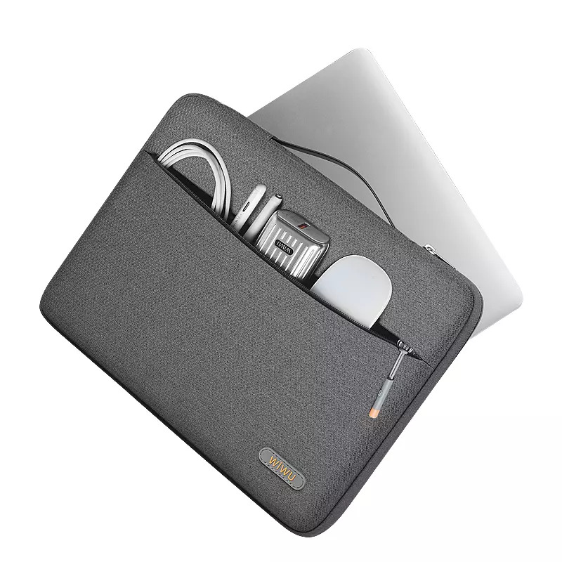 Wiwu Pilot Water Resistant High-Capacity Laptop Sleeve Case 13.3" - Grey