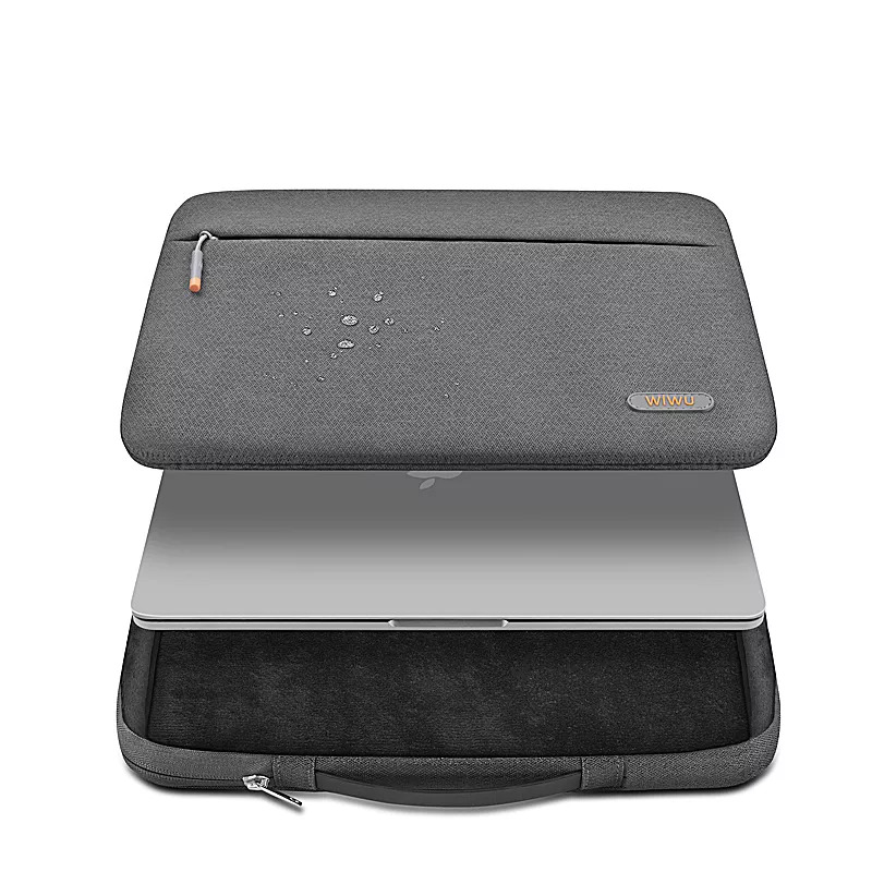 Wiwu Pilot Water Resistant High-Capacity Laptop Sleeve Case 13.3" - Grey