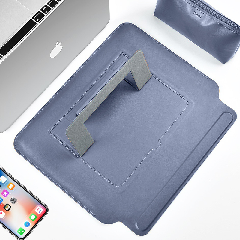 Wiwu Alita Skin Pro Portable Slim Stand Sleeve For MacBook Pro 16" - Navy Blue