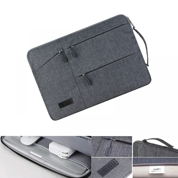 Wiwu Pocket Sleeve For 15.6" Laptop/UltraBook- Grey