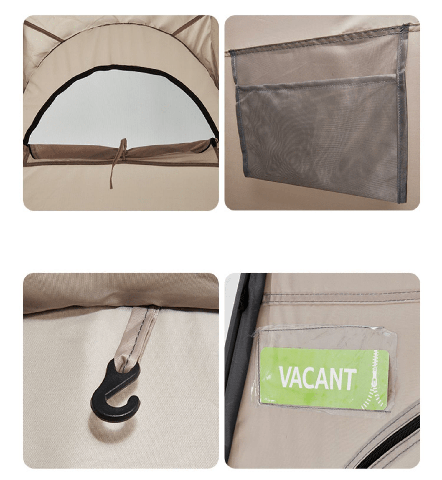 Naturehike Foldable Portable Changing Tent Brown