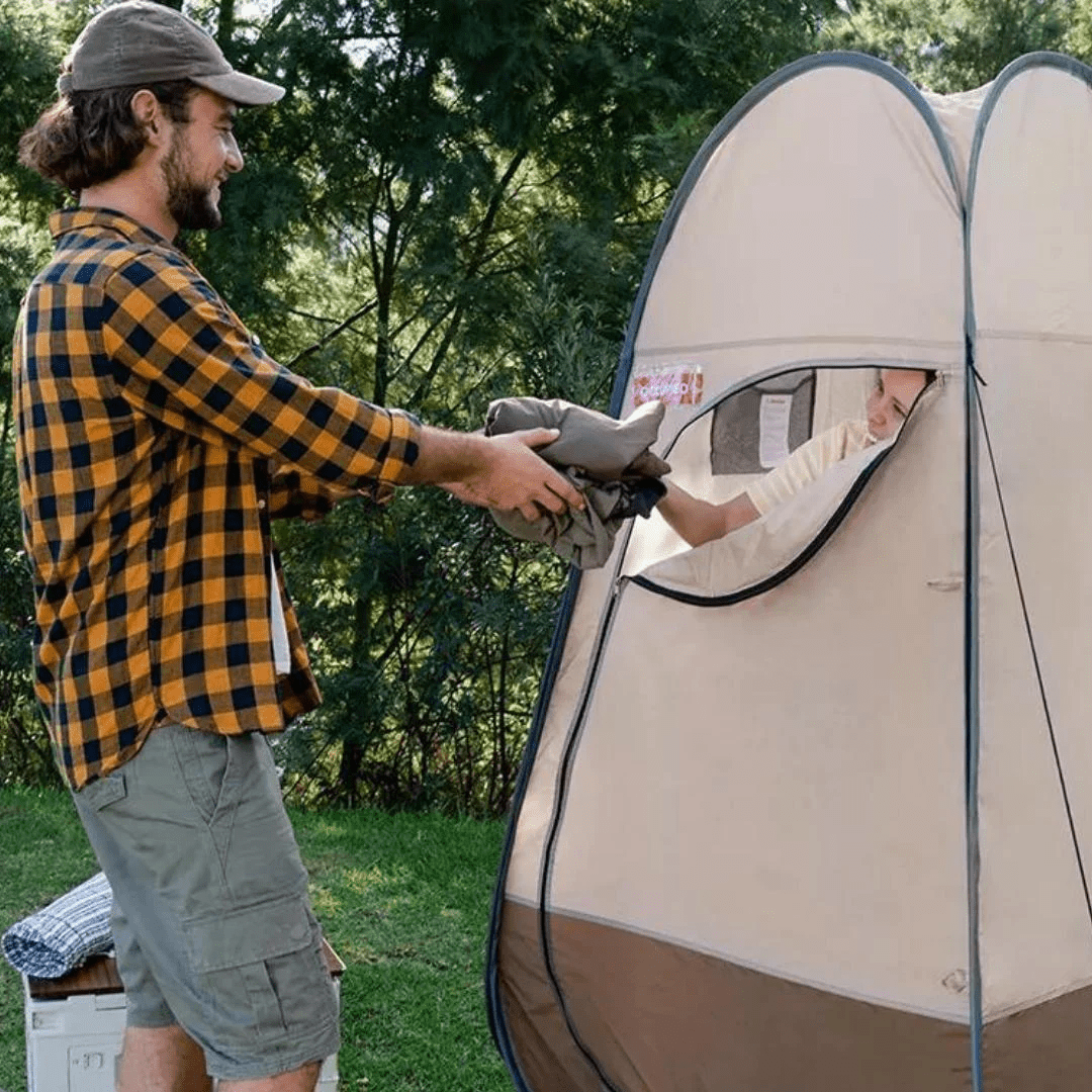 Naturehike Foldable Portable Changing Tent Brown