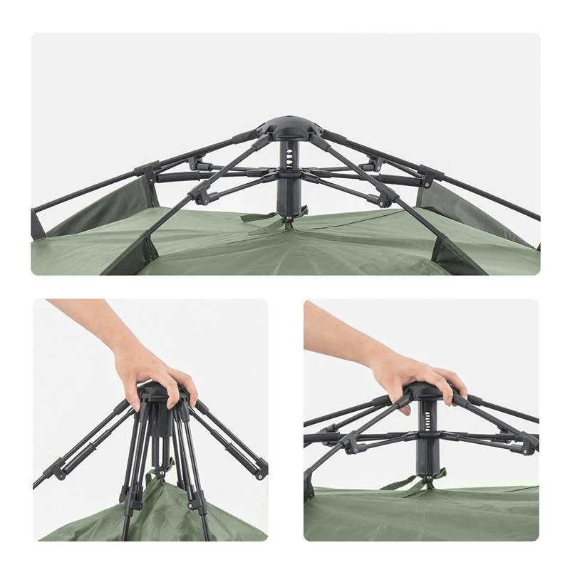 Naturehike 3-4 People Camping Tent - Grey Green