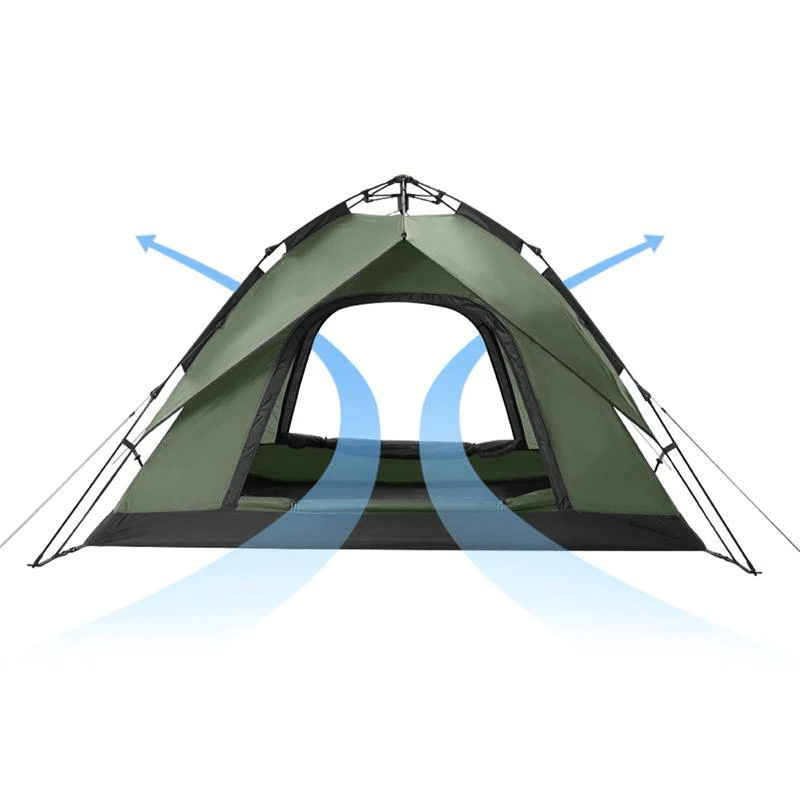 Naturehike 3-4 People Camping Tent - Grey Green