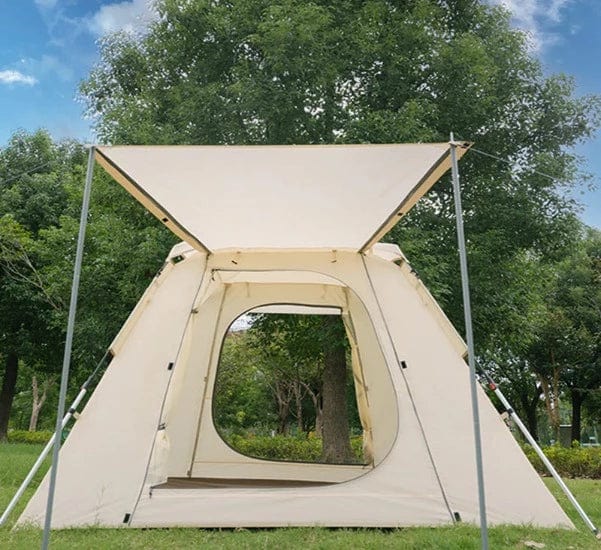 Naturehike UPF 50+ Ango pop up tent for 4 man (with hall pole) khaki(with snow skirt)