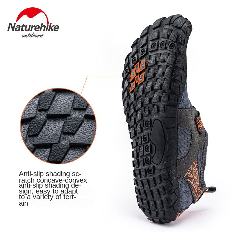 Naturehike Silicone Anti-slip Wading Shoes Blue Gray/XL