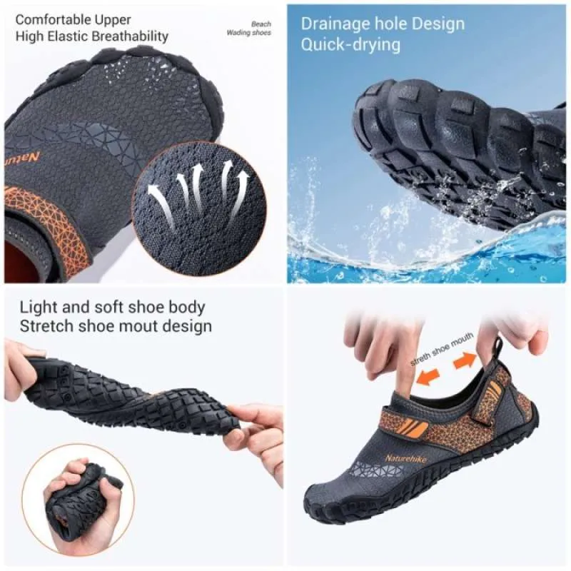 Naturehike Silicone Anti-slip Wading Shoes Blue Gray/XL