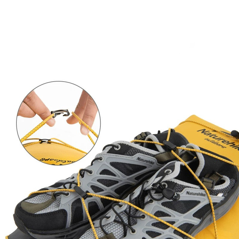 Naturehike TB03-shimmer-TPU Wet And Dry Separation Waterproof Bag Lemon Yellow 30L(Without Shoes)