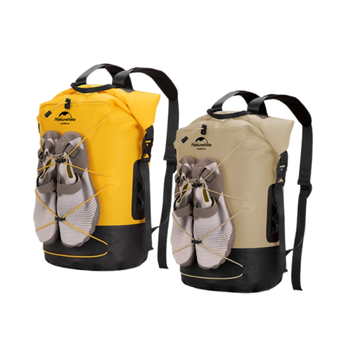 Naturehike TB03-shimmer-TPU Wet And Dry Separation Waterproof Bag Lemon Yellow 40L (Without Shoes)