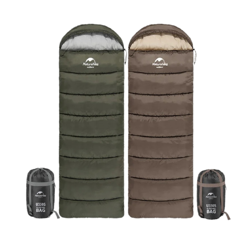 Naturehike U Series Envelope Sleeping Bag With Hood Armygreen U350