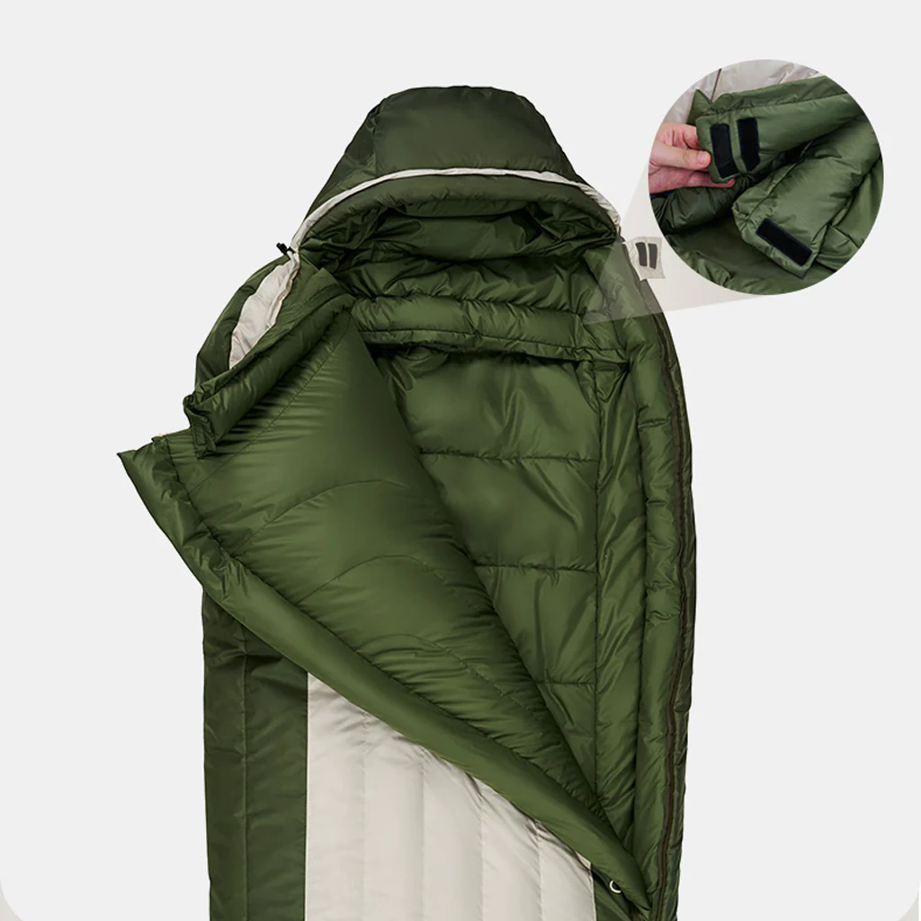 Naturehike Duck Down & Cotton Sleeping Bag For -35℃ XR1500 Green
