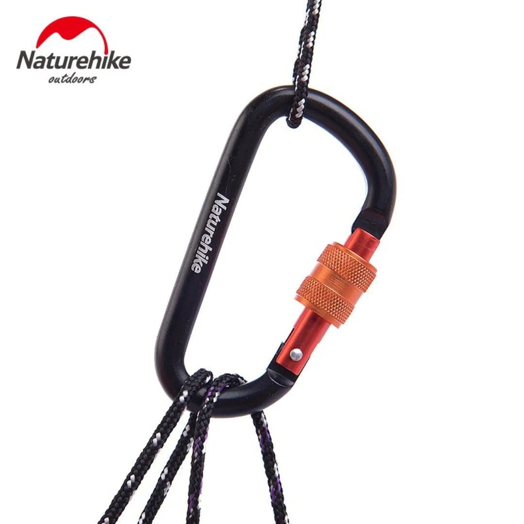 Naturehike 8cm D-type Multifunctional Hang Buckle With Lock Yellow