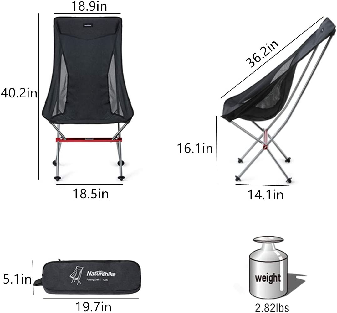 Naturehike YL06 Alu Folding Moon Chair Dune Brown