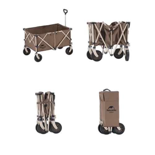 Naturehike TC02 Four-way Folding Trolley Brown