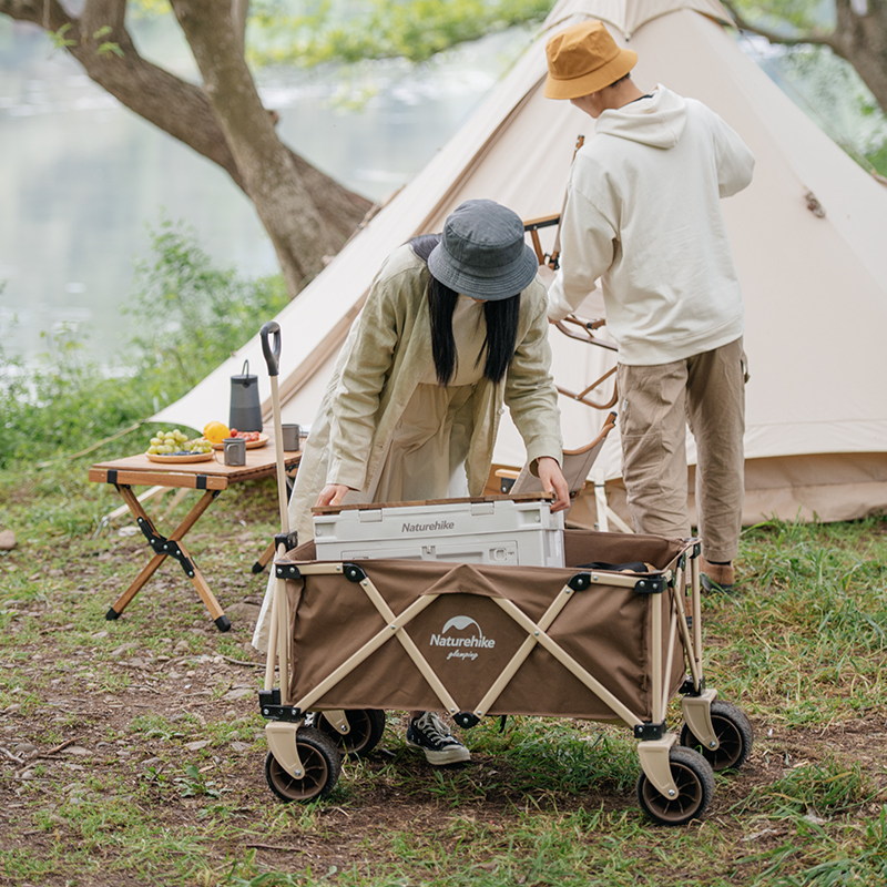 Naturehike TC03 Four-way Folding Trolley Brown