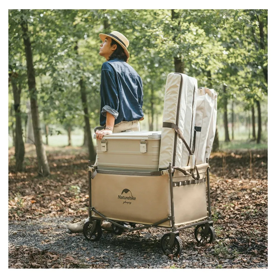 Naturehike (TC07) Multifunctional Folding Trolley - Beige