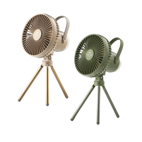 Naturehike Camping Fan With Magnetic Lamp Khaki
