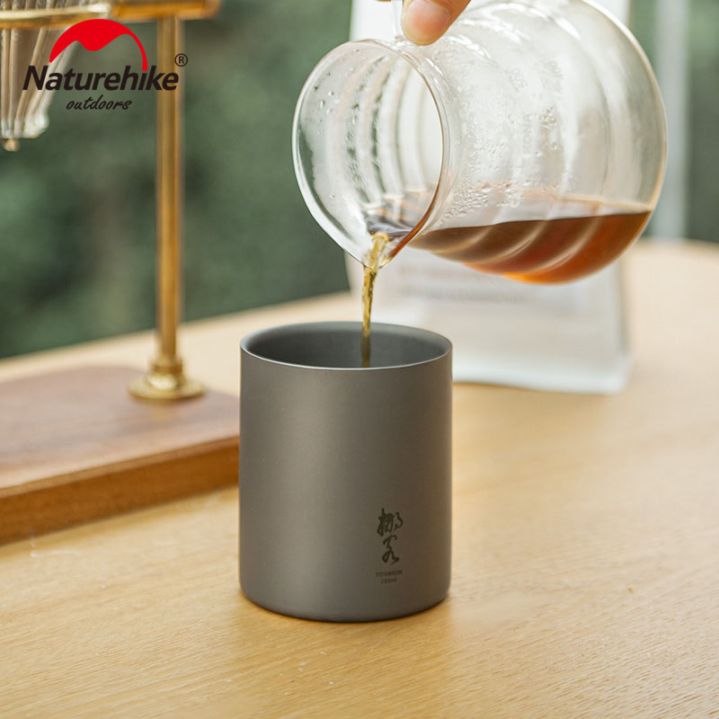 Naturehike Double-layer Titanium Cup Without Handle Titanium 280ml