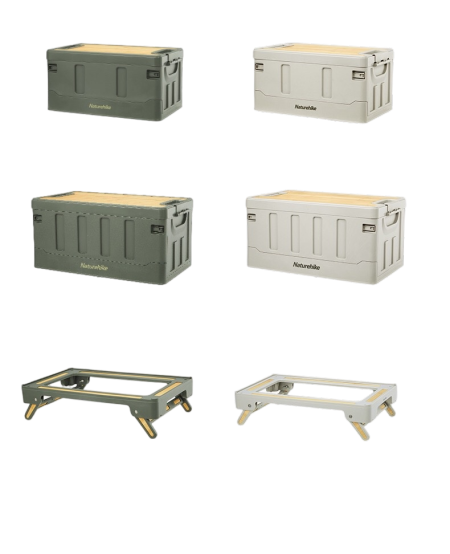 Naturehike PP Folding Storage Box Grey 60L