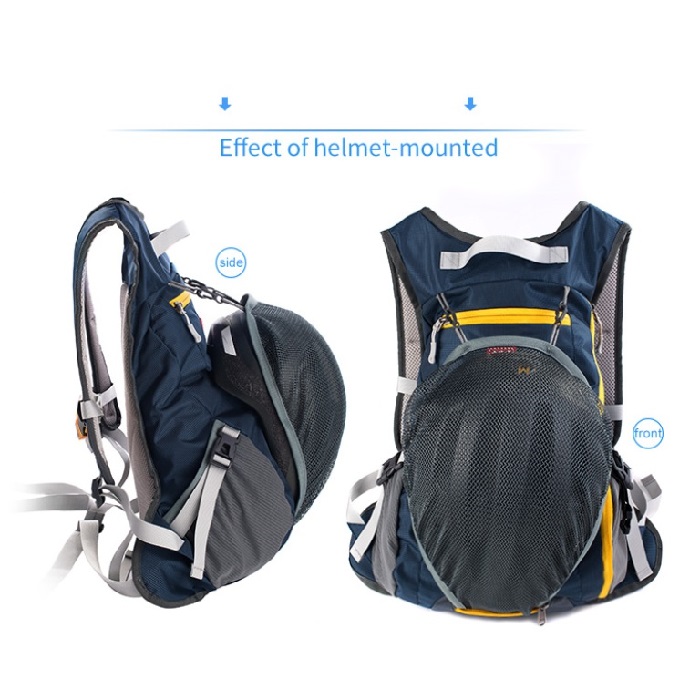 Naturehike Riding Backpack With Helmet Slip-over Burned Orange