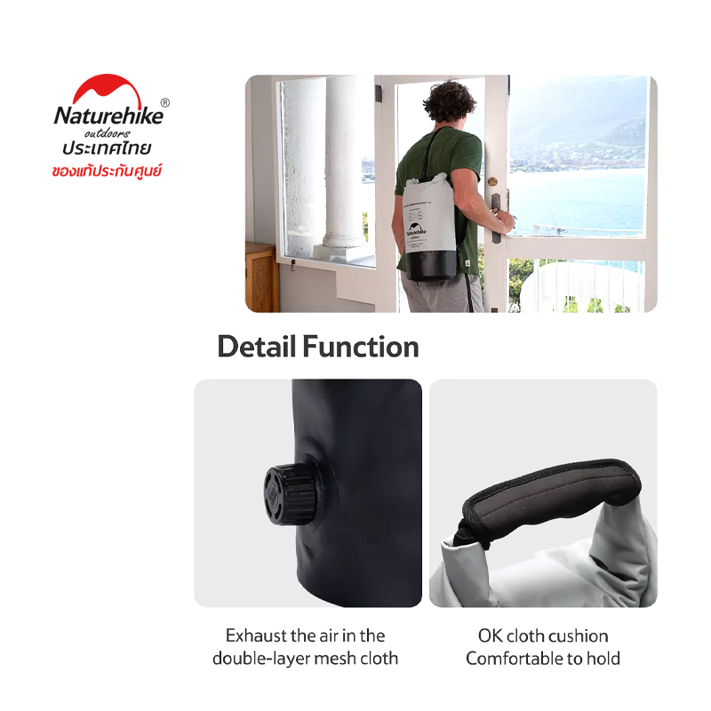 Naturehike Fitness Aqua Bag Waterproof Bag Grey 15L