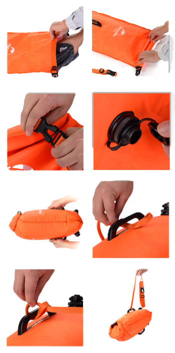Naturehike 28L Inflatable Waterproof Bag - Rose Red