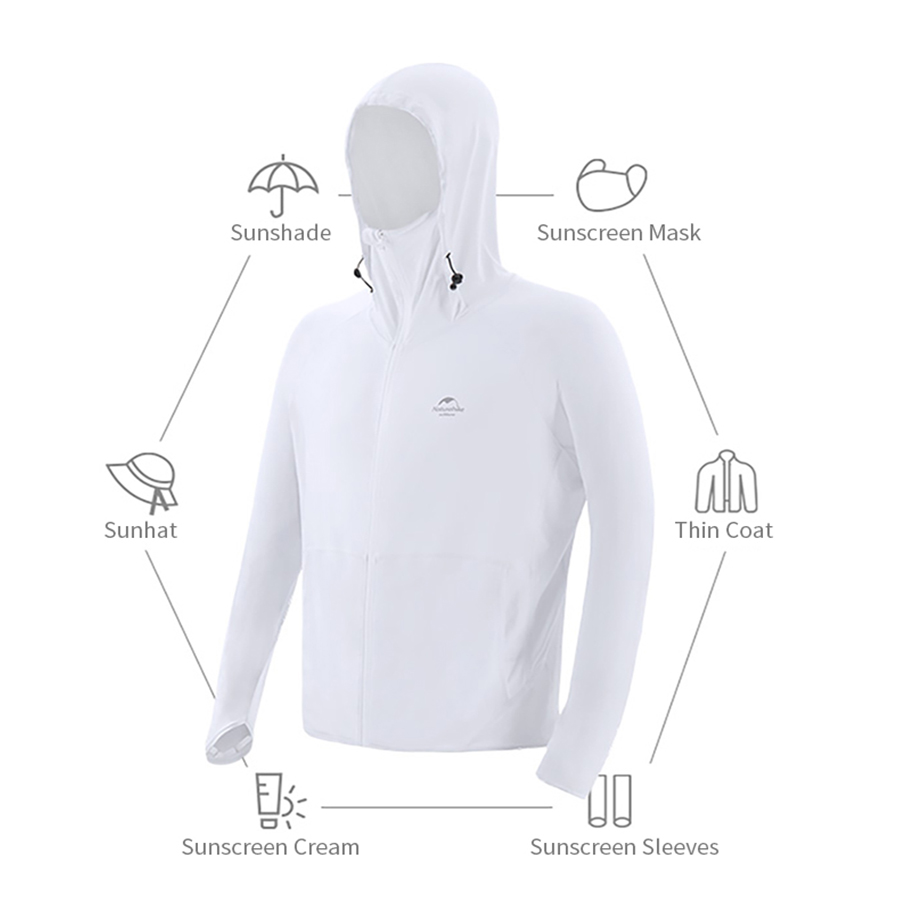 Naturehike Knitted Long-sleeved Sun Protection Suit Navy/XL