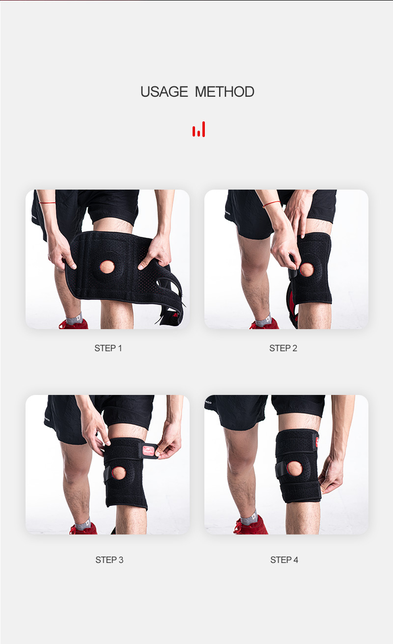 Naturehike Four Spring Support Reinforced Knee Pads-20HJ L/right