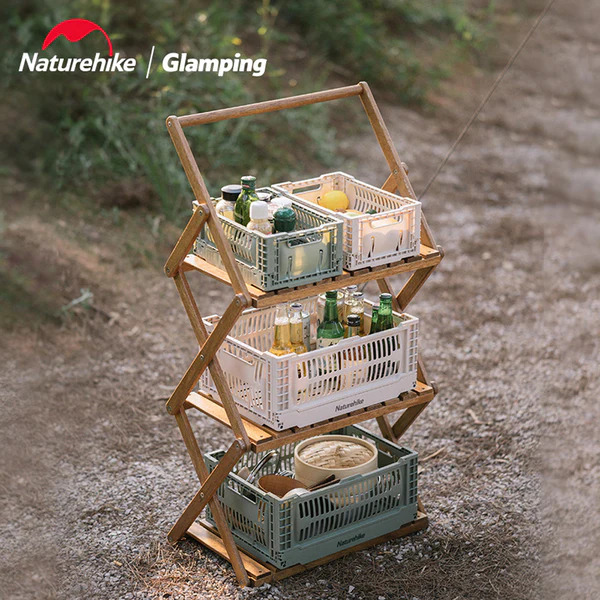 Naturehike PP Folding Storage Basket Grey 6L