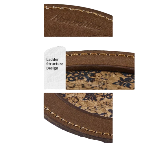 Naturehike Cow Leather Pattern Coaster Pattern A
