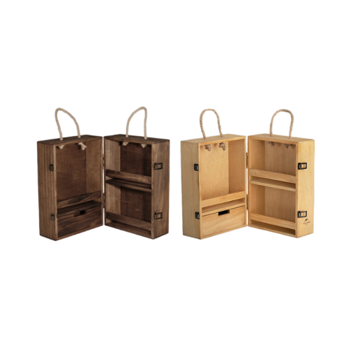 Naturehike Outdoor Multi-layer Seasoning Cabinet Walnut
