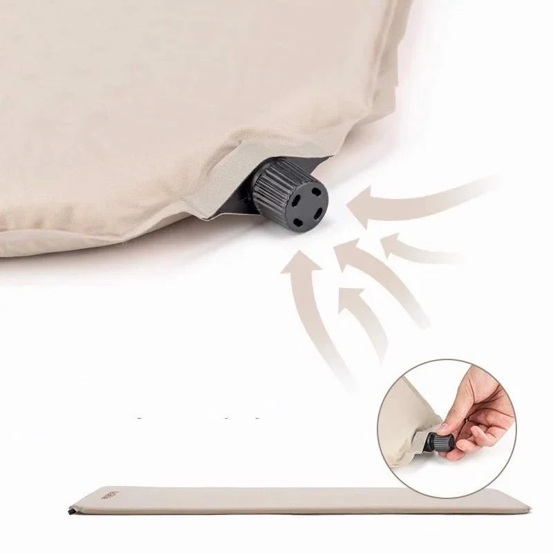 Naturehike Square Self Inflatable Sleeping Pad Double Beige