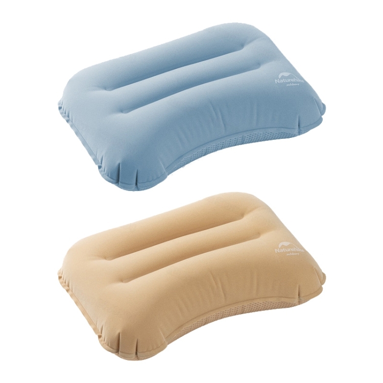 Naturehike PU Flocking Comfortable Sleeping Pillow Khaki