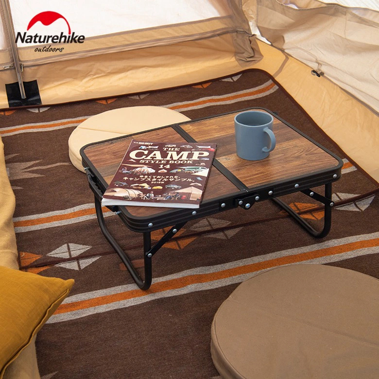 Naturehike MDF Outdoor Folding Table Large-wood Grain Color
