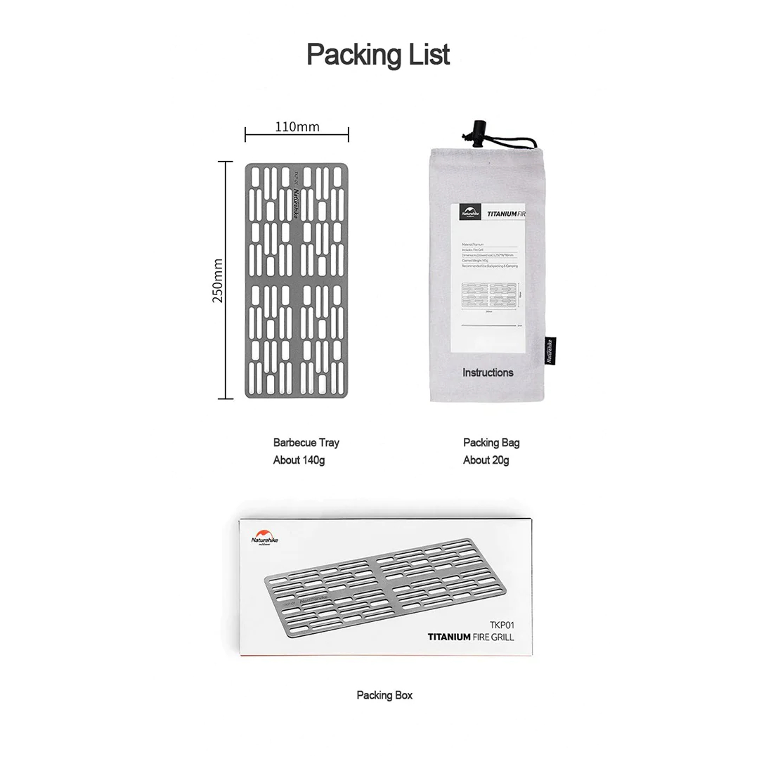 Naturehike TKP01 Titanium Baking Tray