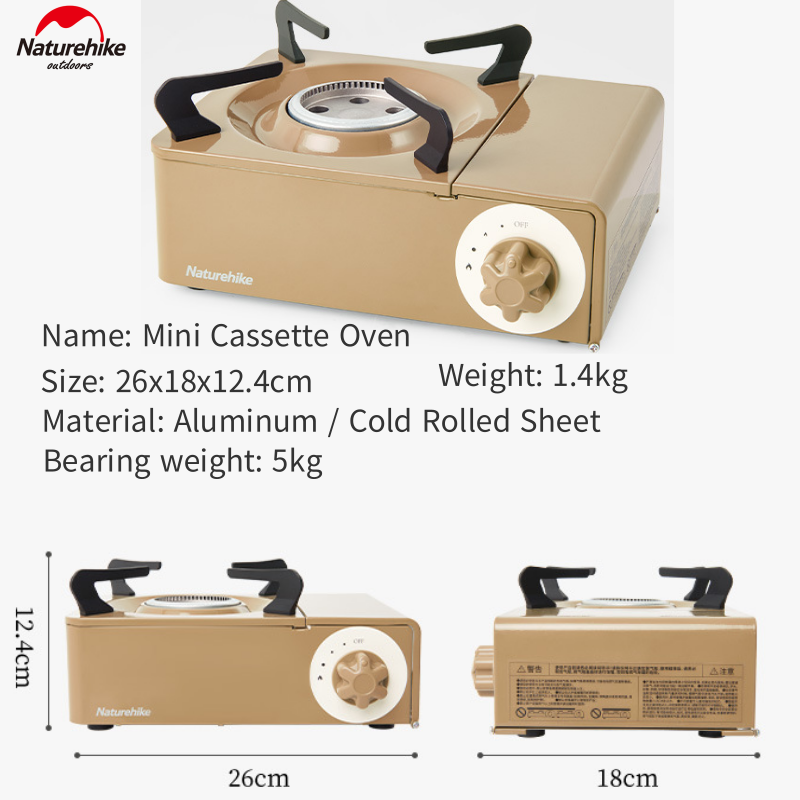 Naturehike Mini Cassette Stove Brown