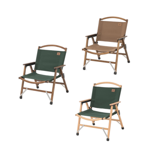 Naturehike Outdoor Folding Wooden Chair Wood-Coffee Brown