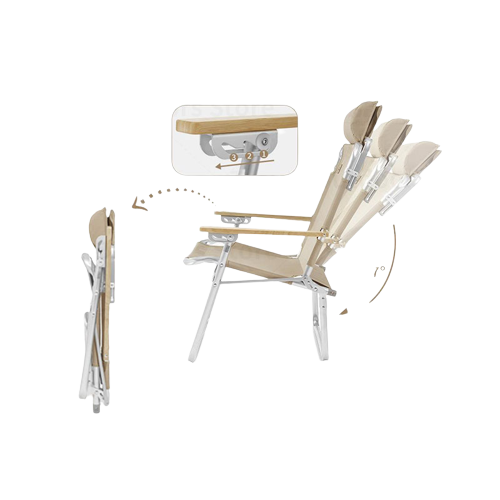 Naturehike TY11 Outdoor Adjustable Bolster Chair Khaki