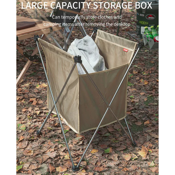 Naturehike Folding Table With Soft Surface Storage Box S-9b Black