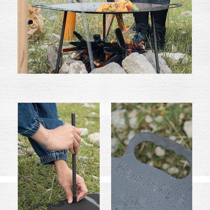 Naturehike Large Baking Pan Black-round 40cm