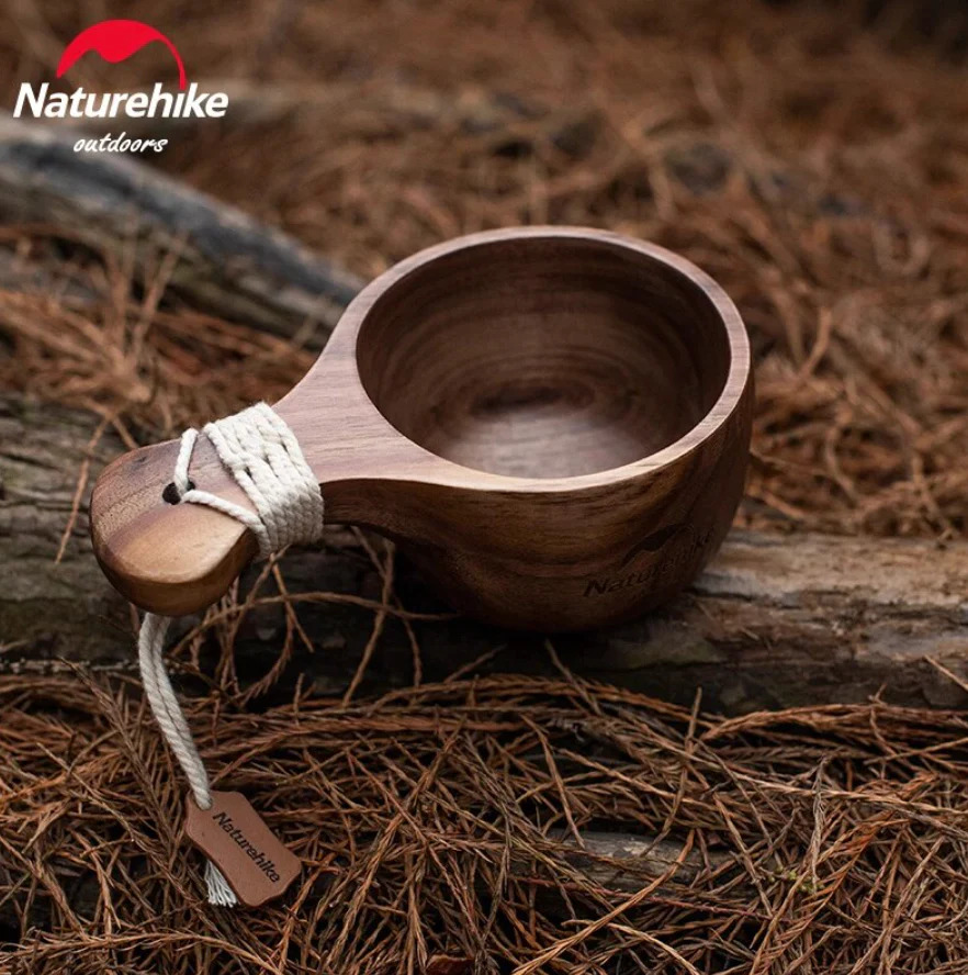 Naturehike Black Walnut Wood Cup Straight Handle 220ml