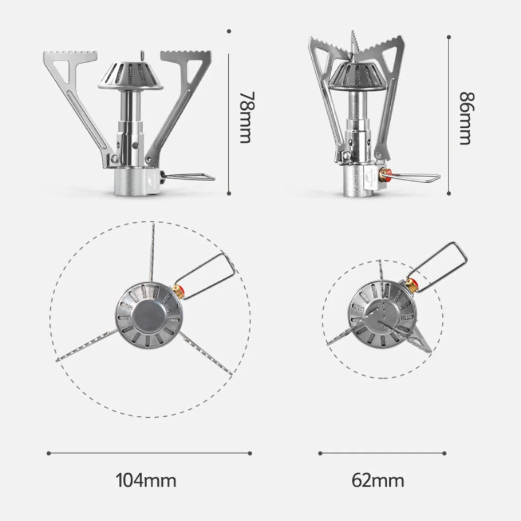 Naturehike Mini Folding Camping Stove Silver