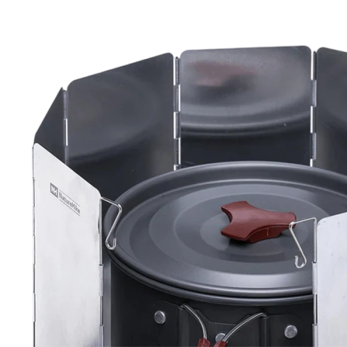 Naturehike 10 Piece Stove Windshield Silver