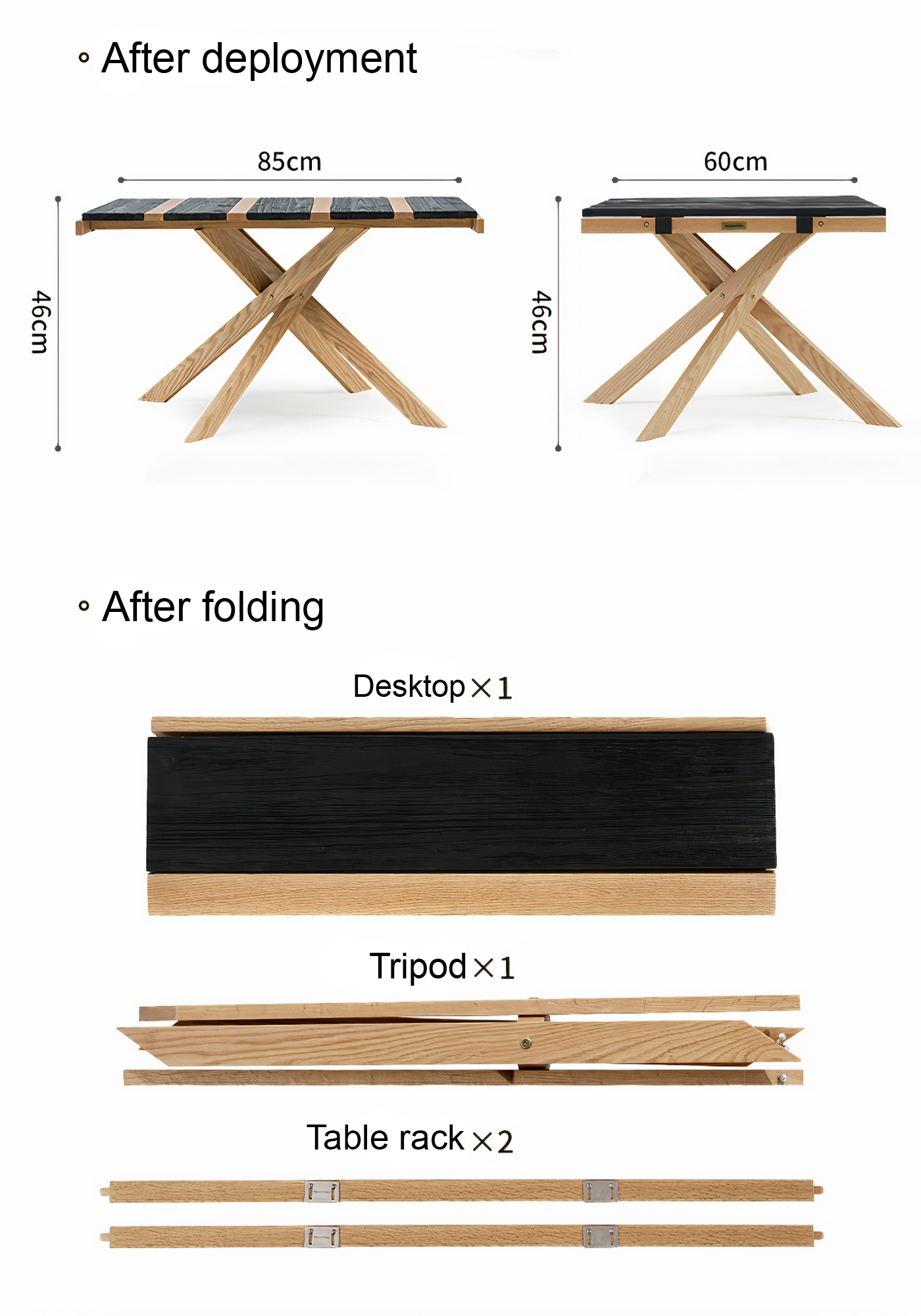 Naturehike Dining Table Wood Low