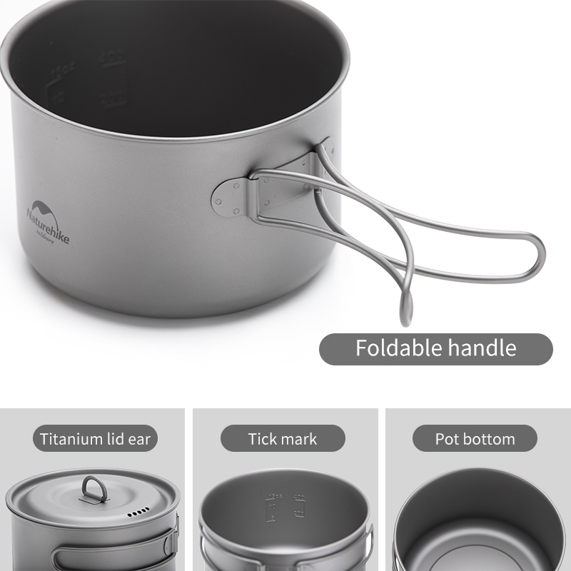 Naturehike TDG01 Titanium Pot 800ML