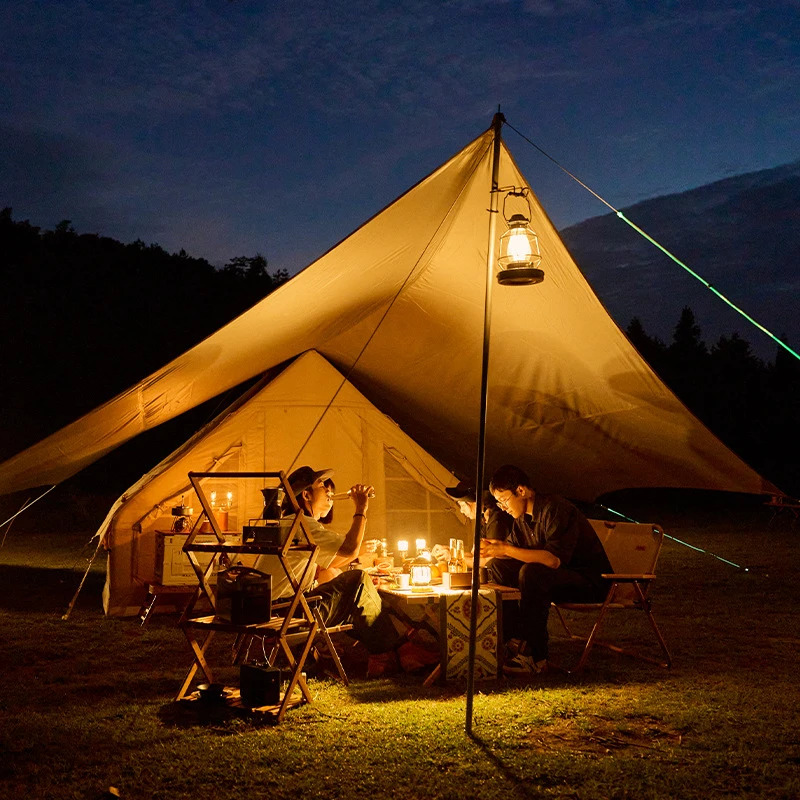 Naturehike Cloud Moraine Awning Canopy Q-9b With 2 Poles - Khaki