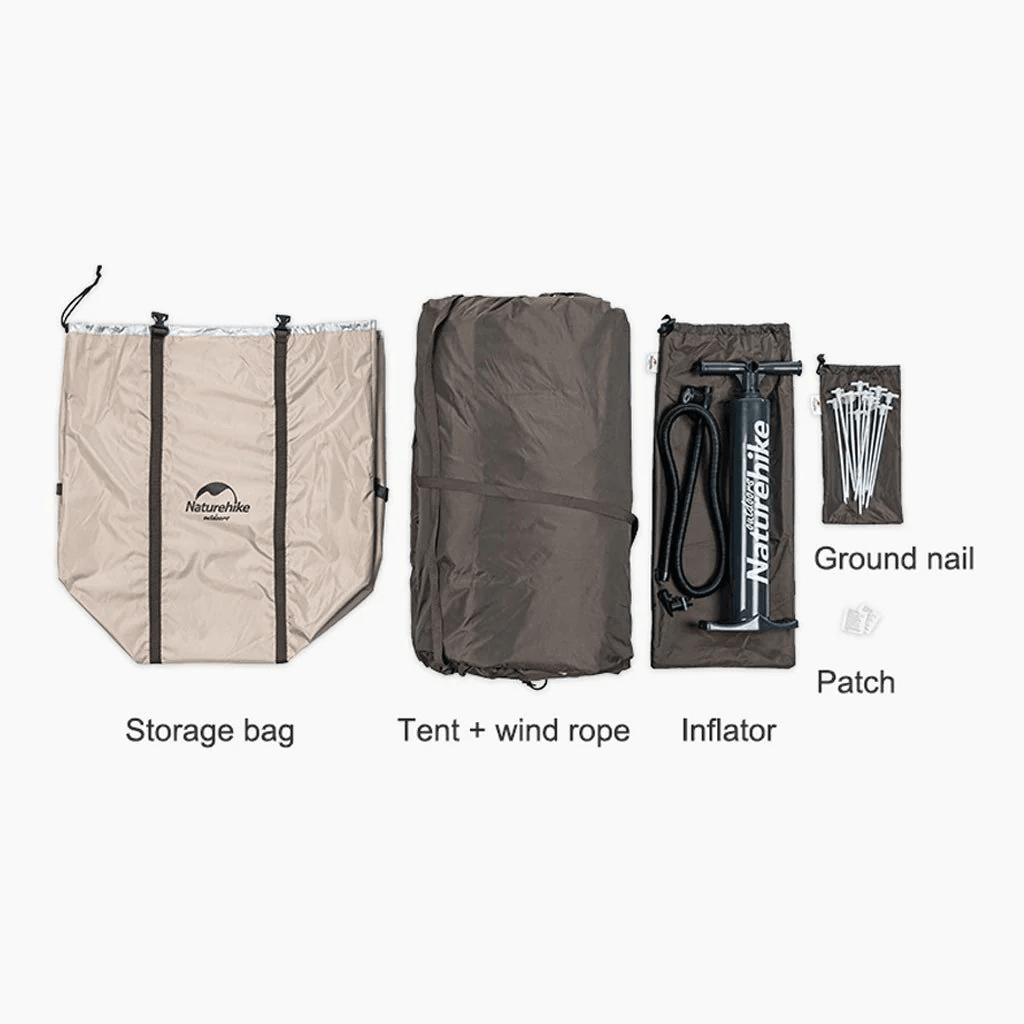 Naturehike Hexagonal Inflatable Tent Airpole Bower Golden