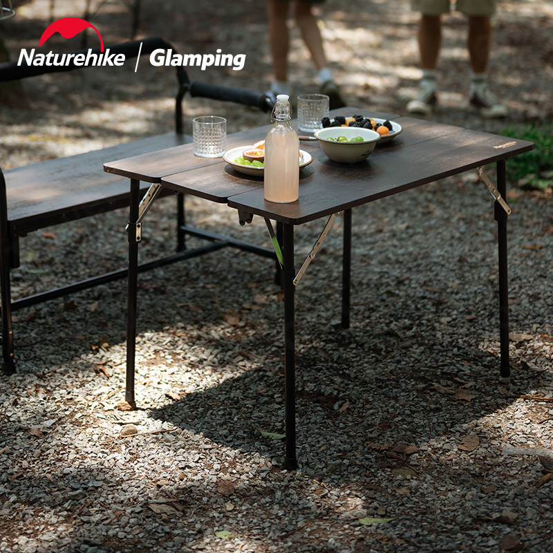 Naturehike Three-fold Glass Fiber Table Black
