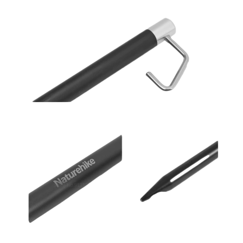 Naturehike Outdoor Folding Aluminum Lamp Pole Black